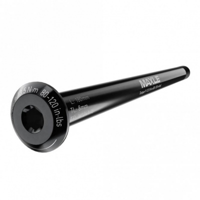 RockShox SRAM Axle Maxle Stealth Rear, 12X Length 167mm, Thread Length 20mm, Thread Pitch M12x1.0 - Santa Cruz/Scott Frames - Black