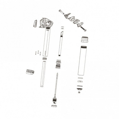 RockShox Spare - Seatpost Spare Parts Reverb Main Piston/Shaft 355X100MM/380X125MM