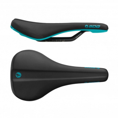 SDG Bel Air 3.0 Lux-Alloy Saddle - Black / turquoise