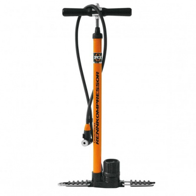SKS Rennkompressor Floor Pump in Orange