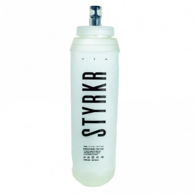 STYRKR Soft Water Bottle Running Flask 500ml - White