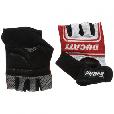 Santini Ducati Classic Race Mitt - White/Red