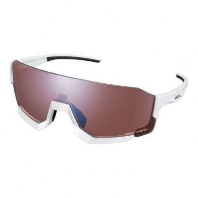 Shimano Aerolite Glasses - Metallic White - Ridescape Road Lens