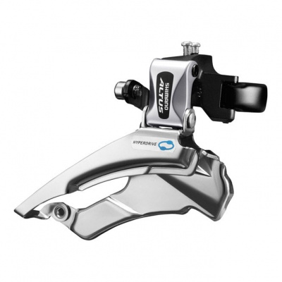 Shimano Altus FD-M310 Altus 8-speed Front Derailleur - Conventional Swing - 42-48T - 66-69 degree - Black