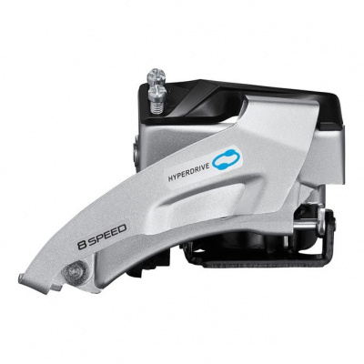 Shimano Altus FD-M315 Altus Front Mech - 7/8-speed Double - Top Swing - Dual Pull - Multi Fit - Silver