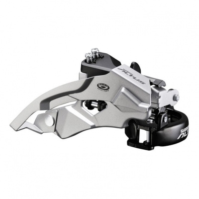 Shimano Altus FD-M370 Altus 9-speed Front Derailleur - Top Swing - Dual-pull - Silver