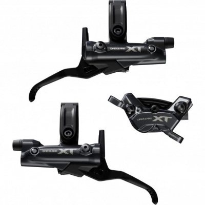 Shimano Deore XT BR-M8220/BL-M8200 4 Pot Bled Brake Levers & Callipers - Frt & Rr