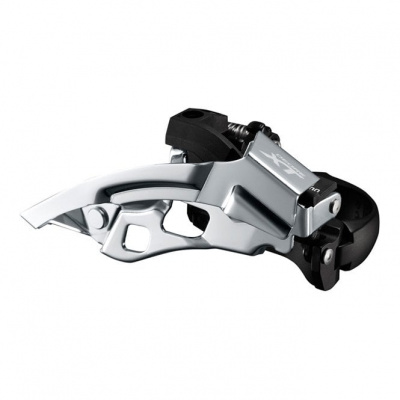 Shimano Deore XT FD-T8000-H XT triple front derailleur - 10-speed - top swing - 63-66 deg - Black