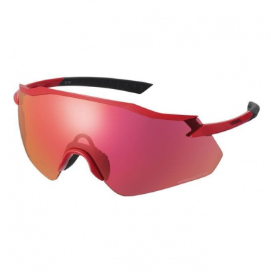 Shimano Equinox Glasses - Metallic Red - Ridescape Road Lens