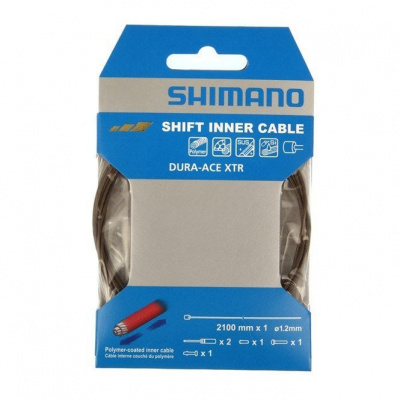 Shimano Spares Dura-Ace Road Polymer Coated Inner Gear Cable - 1.2 mm x 2100 mm