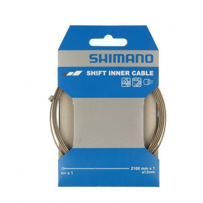 Shimano Spares Road / MTB Single Stainless Steel Gear Inner Wire - 1.2 x 2100 mm