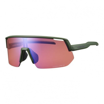 Shimano Technium Glasses - Metallic Olive - Ridescape Off-road Lens