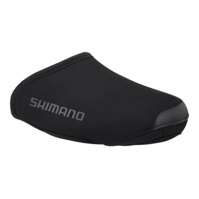 Shimano Unisex Dual Softshell Windproof Toe Cover - Black