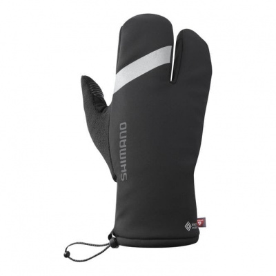 Shimano Unisex Windstopper(c) Primaloft(c) 2X2 Lobster Gloves - Black