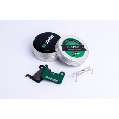 Sinter Disc Brake Pads - Shimano A - Single Pair - Green