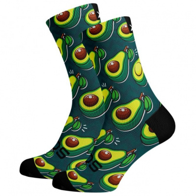 Sox Avacado Bright & Fun Premium Crew Socks