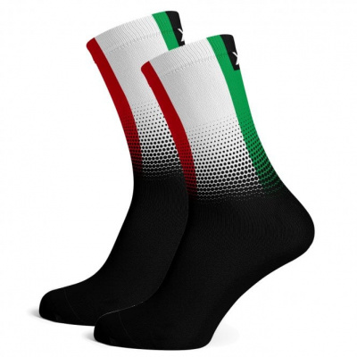 Sox Italy Flag Black Premium Crew Socks