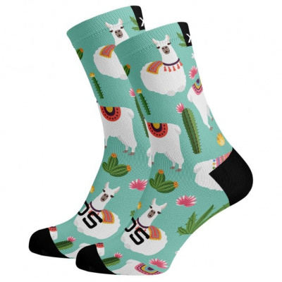 Sox Llama Animals Premium Crew Socks