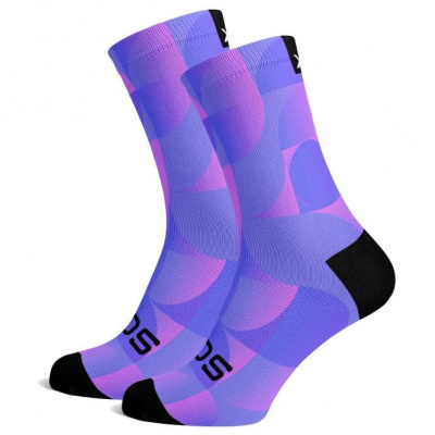 Sox Solid Purple Premium Crew Socks