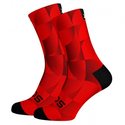 Sox Solid Red Premium Crew Socks