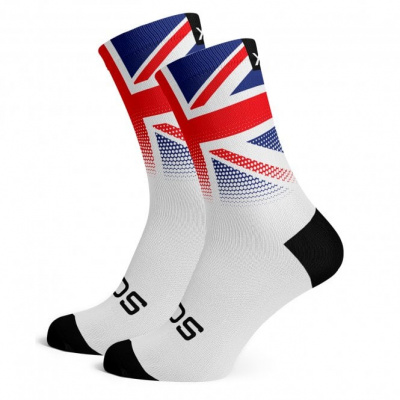 Sox United Kingdom Flag White Premium Crew Socks