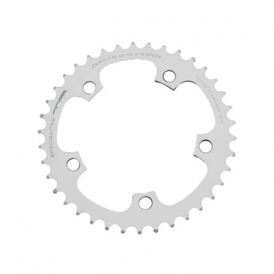 Specialites TA TA Zephyr Middle/Inner Chainring 110 PCD 9/10 Speed Silver