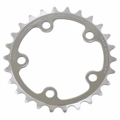 Specialites TA TA Zephyr Triple Inner Chainring 74 PCD 5-Arm 8-9-10 speed Silver