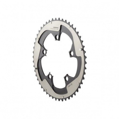 Sram Chain Ring Road RED22 X-glide R 50T Yaw S3 Hidden Bolt/Non-hidden Bolt 110 Alum 5mm Falcon BB30 or GXP (50 34) - Grey - 11 Speed