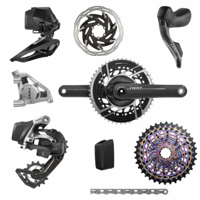 Sram RED eTap AXS E1 2x12 Hydraulic Power Meter Groupset