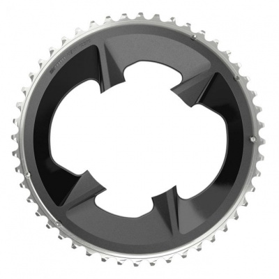 Sram Rival AXS Chain Ring Road 107bbd 2X12 With Cover Plate - Black