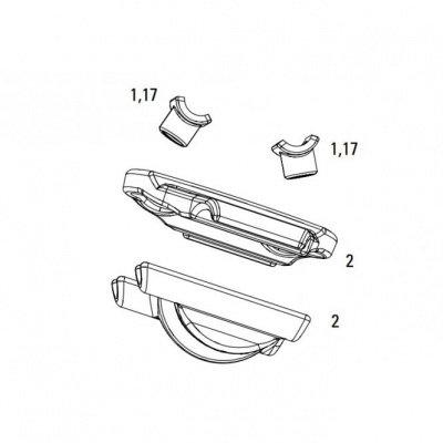 Sram Rockshox Spare - Seatpost Spare Parts Post Clamp Kit - Reverb Includes Upper/Lower Clamp Plates/Clamp Nuts/Clamp Bolts