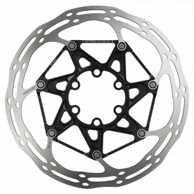 Sram Rotor Centerline 2 Piece (includes Steel Rotor Bolts) Rounded - 6 Bolt - Black