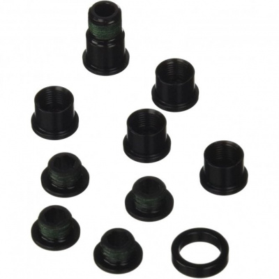 Sram Spare - Crank Chainring Bolt Kit Red Hidden Bolt 5/Arm Aluminium Black