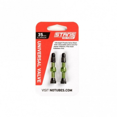 Stans Stan's No Tubes Alloy Presta Valves - Green