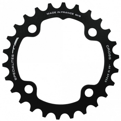 TA Cross 4 Arm 10/11X Double Chainring 80PCD - Inner - Black