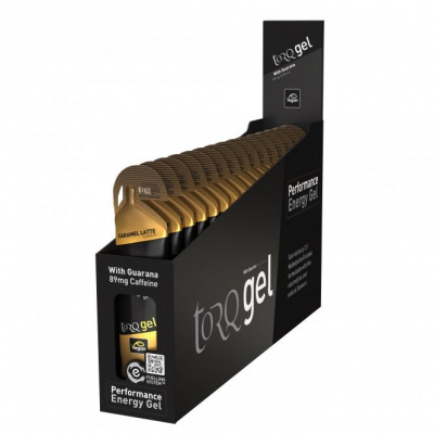 TORQ Energy Gel With Guarana - Caffeinated 15 x 45g - Caramel Latte