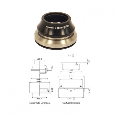 Tange Seiki Technoglide IS245 Fully Integrated Tapered Headset