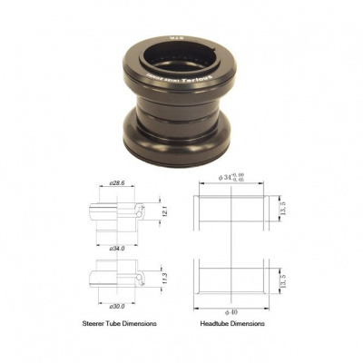 Tange Seiki Terious STR A/Headsset 1 1/8 inch