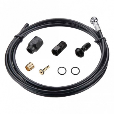 Tektro Disc Brake Hose Kit 5.5MM - 2000MM - Banjo Fitting - Black
