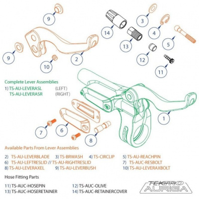 Tektro Spares - AUC - Brake Lever Clamp Bolt