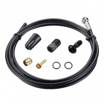 Tektro TRP - 5.0 mm Hose Kit - Banjo - 2000MM - Black