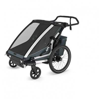 Thule Chariot Cross 2 - Double Child Carrier With Cycling and Strolling Kit