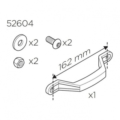 Thule Spare Roundtrip Hard Handle Kit - Revised