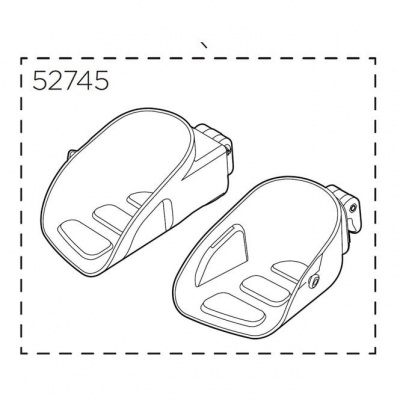 Thule Yepp Maxi Replacement Footrests - Left and Right