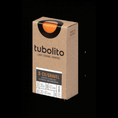 Tubolito S-Tubo CX/Gravel Inner Tube - Presta 60mm Orange Valve 700C x 30-47
