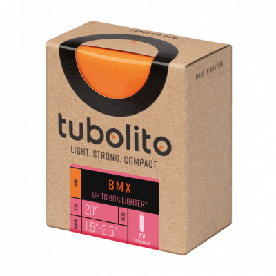 Tubolito Tubo BMX Valve in Orange 20 x 1.50