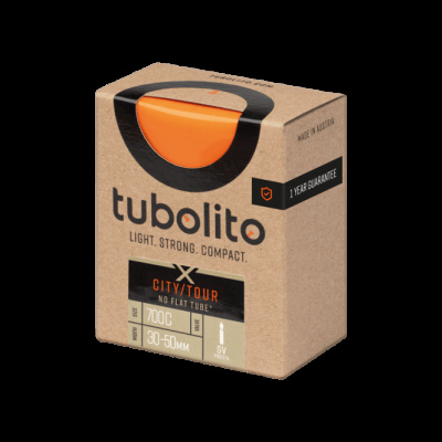 Tubolito X-Tubo City/Trekking Inner Tube - Orange Presta 700C x 30-47