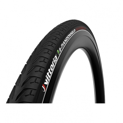 Vittoria E-randonneur G2.0 - Rigid Tyre - Full Black / Reflective - 700 C