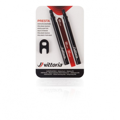 Vittoria Valve Extension Blister 2 Pcs. In Alu + Spanner - 20 mm