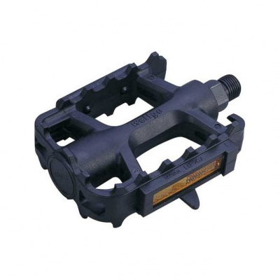 Wellgo LU207 - 9/16 Nylon ATB Pedals-Detachable Reflectors in Black